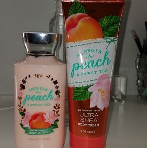 Georgia peach and sweet tea body cream/lotion set